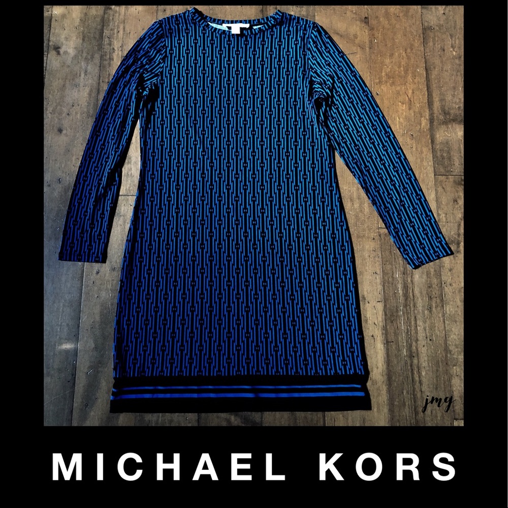 Michael by Michael Kors Print Matte Jersey Dress M - Picture 2 of 7